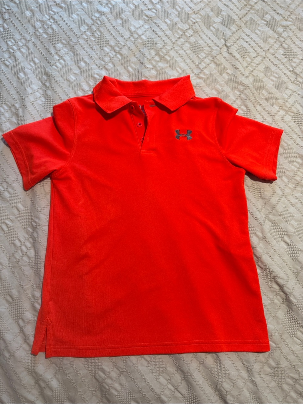 Under Armour Bright Orange Boys' Polo with Logo